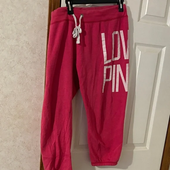 Victoria's Secret Large comfy sweats in Bold Pink - Picture 1 of 3